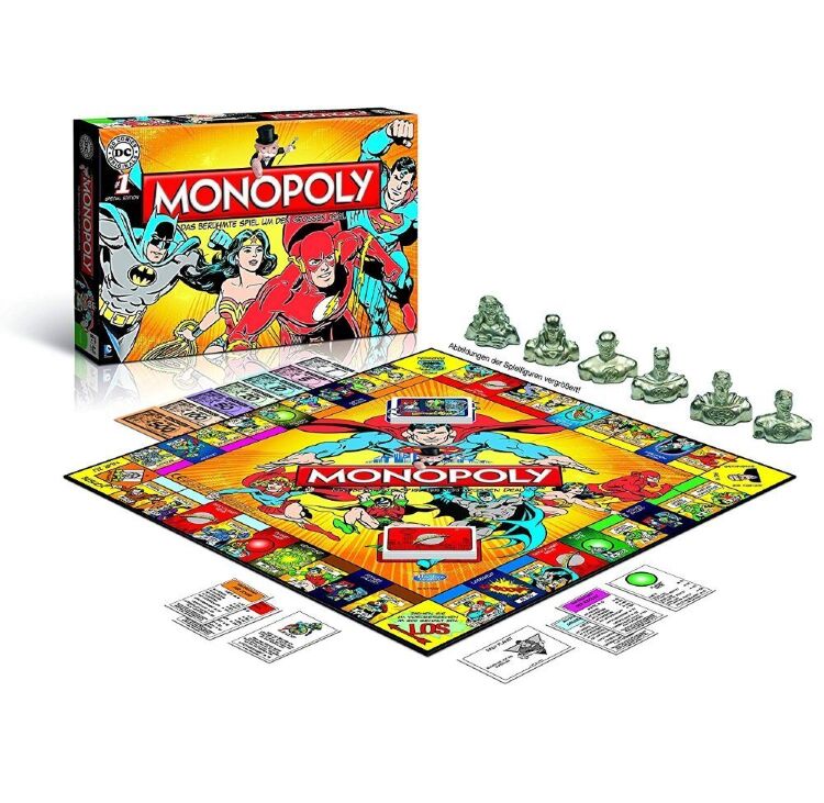 Монополия настольная игра DC Comics Retro Monopoly Game