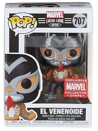 Фигурка Funko Marvel Lucha Libre Venom El Venenoide фанко (Exclusive Marvel Collector Corps) 707