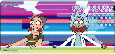 Килимок для миші ігрова поверхня Warner Brothers RICK AND MORTY Glitched Рік і Морті XL (90*42 cm)