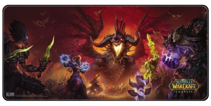 Коврик игровая поверхность Варкрафт Blizzard World Of Warcraft Gaming Desk Mat - Classic: Onyxia (90*42 cm)