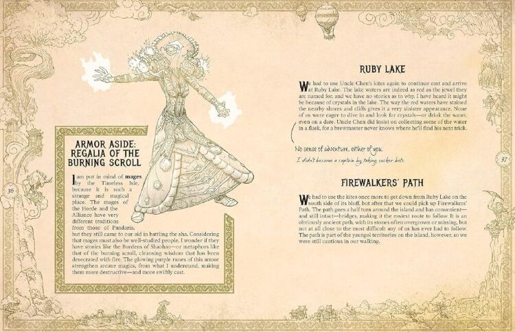 Книга World of Warcraft: Exploring Azeroth: Pandaria Imitation Leather Book