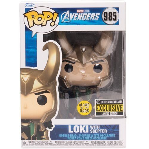 Фигурка Funko Pop Marvel Loki with Scepter Фанко Локи со скипетром 985 (EE Exclusive)