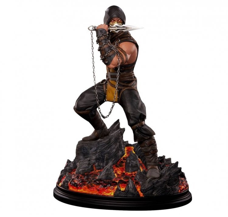 Mortal Kombat Scorpion Polystone Statue Sideshow Статуэтка Скорпион 53 см  