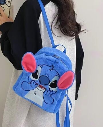 Рюкзак сумка Стич плюш Stitch Plush Backpack 25*22 см