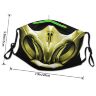 Маска захисна для обличчя Mortal Kombat Scorpion + 2 вугільні фільтри
