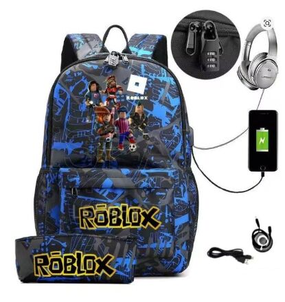 Рюкзак Роблокс Roblox USB Charge School Kids Backpack 48 х 30 х 18 см. №2
