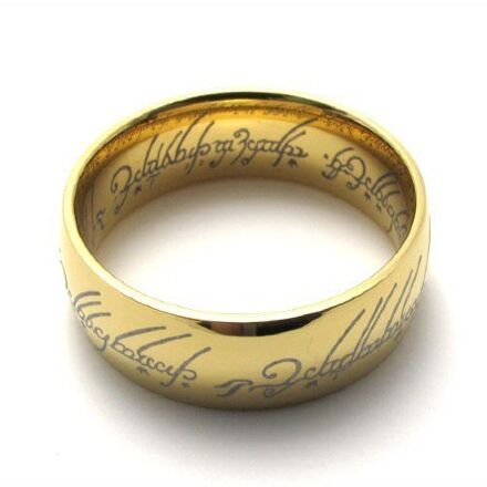 Кільце The Lord of the Rings Володар кілець (колір gold) розмір 20