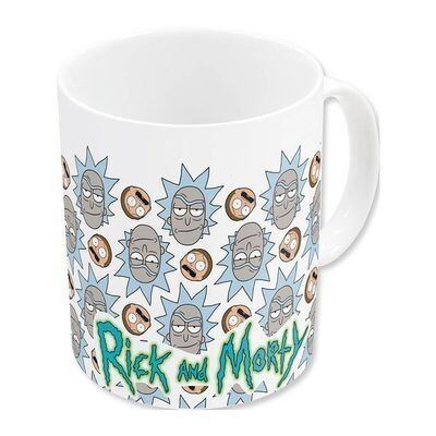 Кружка Rick and Morty Faces Ceramic Mug Чашка 325 ml