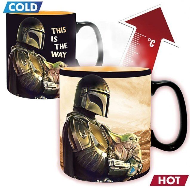 Чашка хамелеон STAR WARS Mandalorian Mando Mug кружка Звёздные войны Мандалорец 460 мл