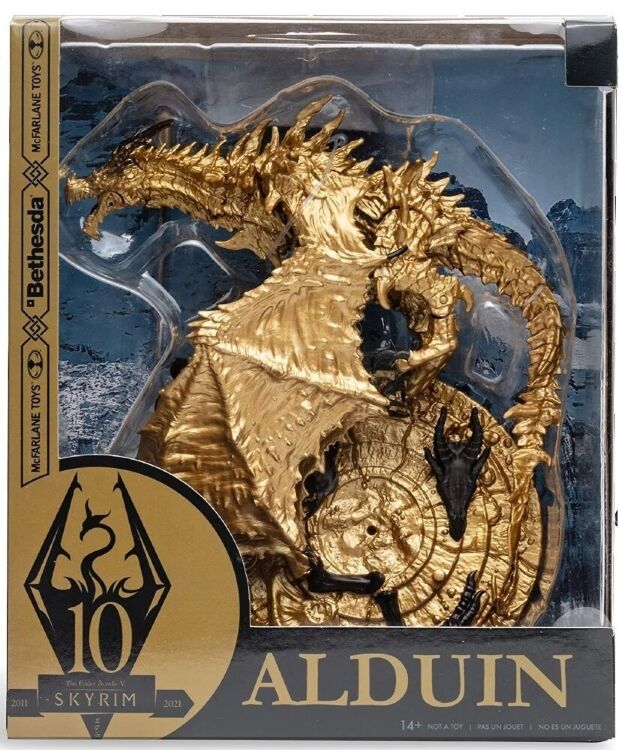 Фигурка McFarlane Toys Elder Scrolls V: Skyrim Alduin (Gold) Deluxe Box Скайрим Алдуин