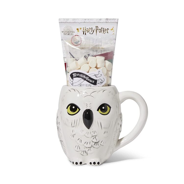 Кружка Harry Potter Hedwig 3D Sculpted Magical Hot Chocolate Mix and Mug Gift Set 