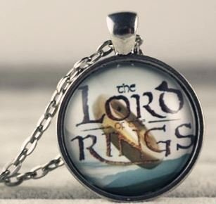 Медальон  LOTR The lord of the rings (металл + стекло) 