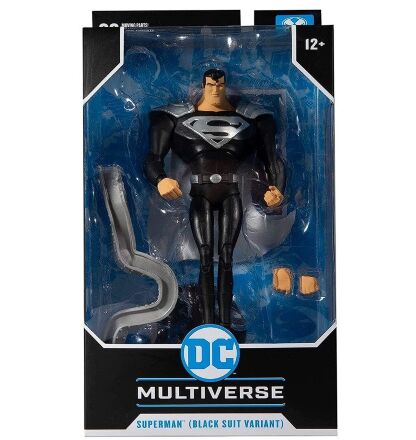 Фігурка McFarlane DC Multiverse Animated Superman (Black Suit) Супермен 18 см.