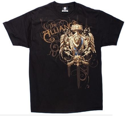Футболка World of Warcraft Alliance Crest Version 2 T-Shirt (размеры  L) 