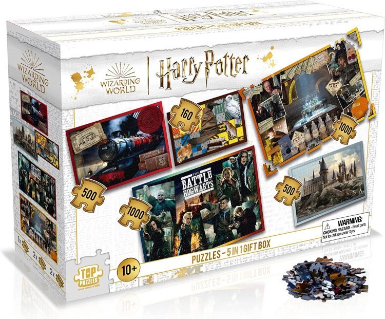 Пазлы Гарри Поттер Harry Potter 5 in 1 Puzzle Подарочный набор (3160 деталей) 