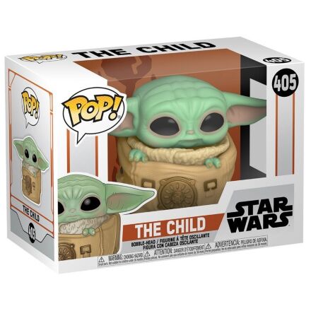 Фігурка Funko Pop Star Wars: Mandalorian - The Child Baby with Bag Grogu Фанко Грогу 405 (примята коробка)