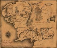 Килимок The Hobbit Mousepad Карта