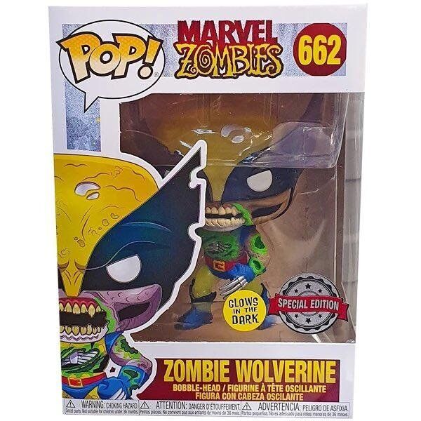Фигурка Funko POP Marvel Zombies Wolverine Glow in the Dark (Exclusive)