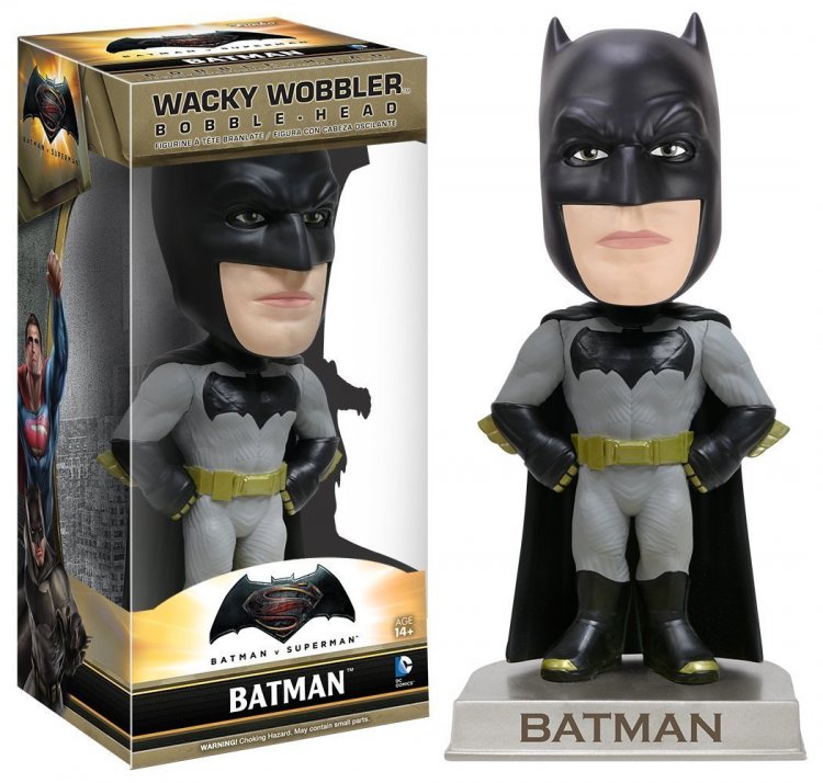Фигурка Funko Wacky Wobbler: Batman vs Superman - Batman Action Figure 