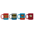 Набор кружек GB eye DC Comics Uniforms Espresso Mug Set