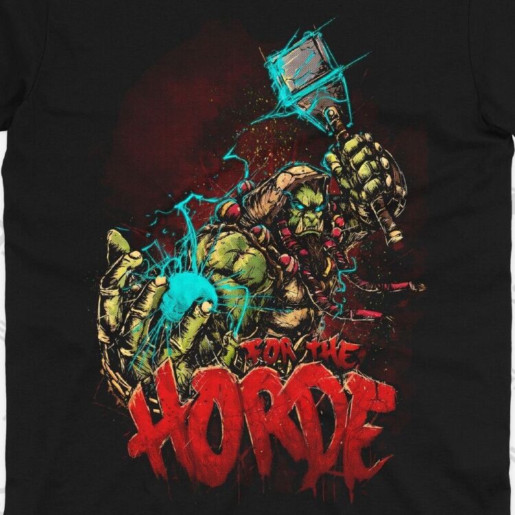 Футболка Morze World of Warcraft Horde Thrall T-Shirt Варкрафт Орда Тралл (размер L)