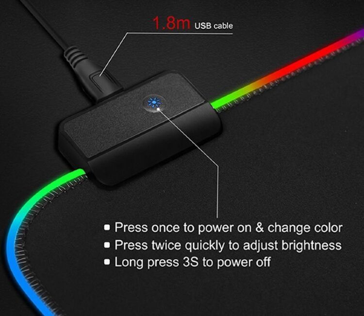 Коврик World of Warcraft Gaming Mouse Pad Horde (60 *35 см) + Подсветка