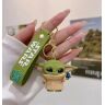 Брелок підвіска на рюкзак Star Wars Mandalorian Baby Yoda 3D Keychain Backpack Мандалорець Грогу #3