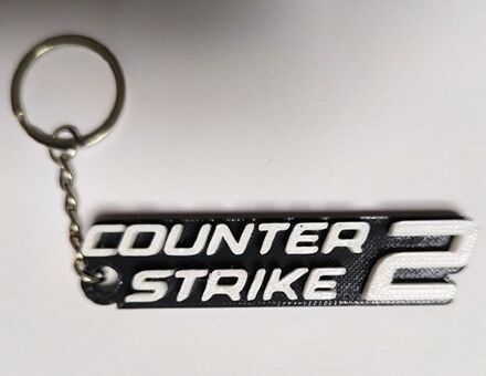 Брелок CS GO Counter Strike Logo Keychain ABS пластик 8 см.