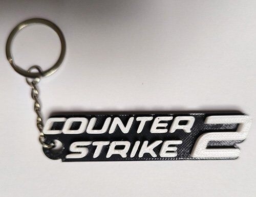 Брелок CS GO Counter Strike Logo Keychain ABS пластик 8 см.