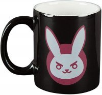 Чашка JINX Overwatch D.VA Ceramic Black/Pink