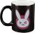 Чашка JINX Overwatch - D.VA Ceramic Black /Pink