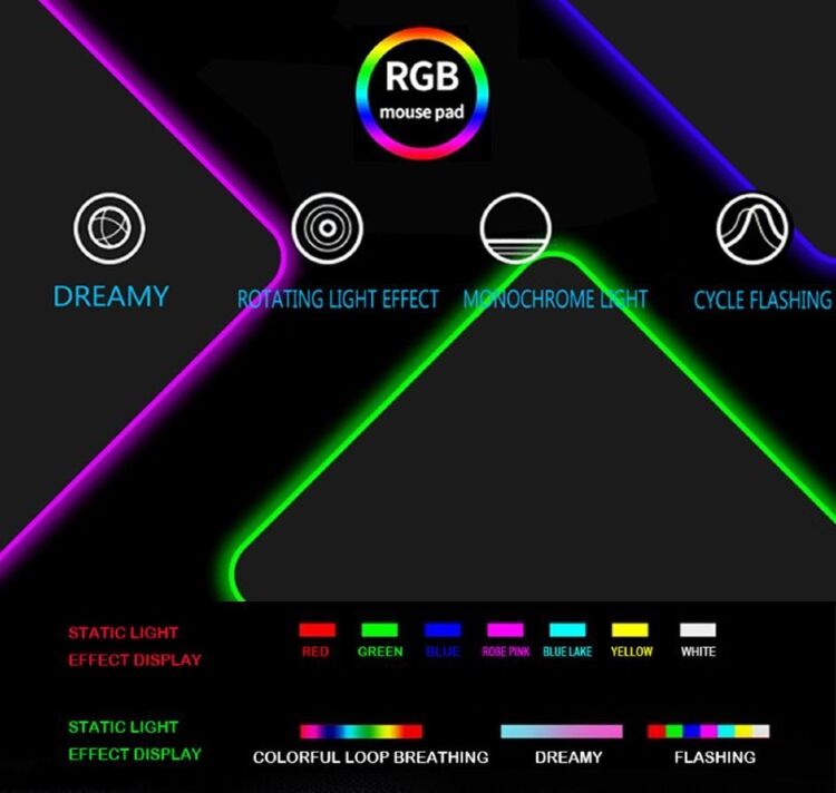 Коврик World of Warcraft Gaming Mouse Pad Ardenweald Арденвельд (60 *35 см) подсветка