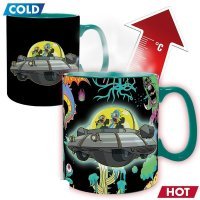 Кружка Rick and Morty Spaceship Ceramic Mug Чашка Рік та Морті 460 ml (теплочутлива)