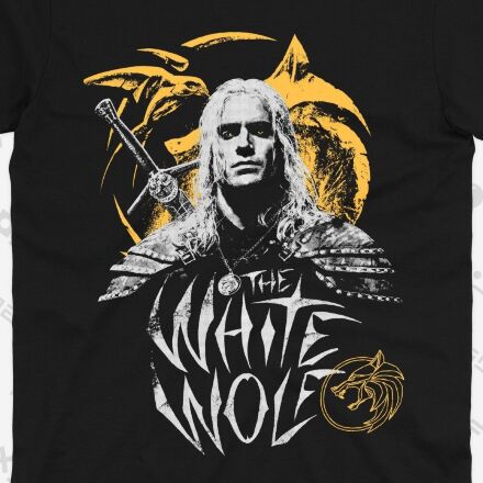 Футболка Morze The Witcher 3 White Wolf Відьмак Білий Вовк (розмір L)