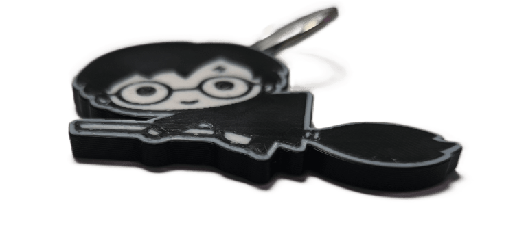 Брелок Harry Potter Гарри на метле Keychain ABS пластик 6 см. 