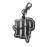 Брелок Harry Potter Гаррі Logo Keychain ABS пластик 4 см.