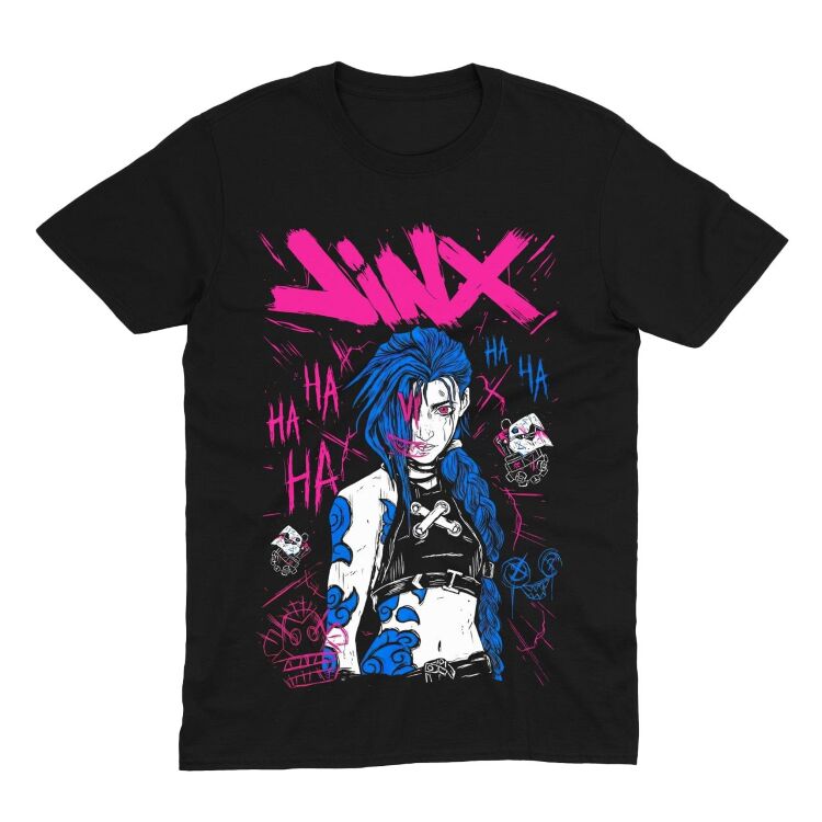 Футболка Morze League of Legends Arcane Jinx Ліга Легенд Аркан Джинкс (розмір L)