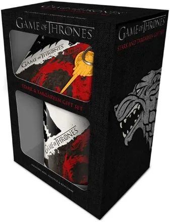 Подарунковий набір Pyramid International Game of Thrones: Stark & Targaryen Mug Set (чашка, підставка, брелок)
