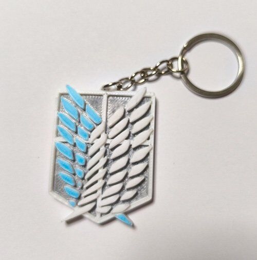 Брелок емблема Розвідкорпус Атака Титанів Attack on Titan Keychain ABS пластик 5 см.