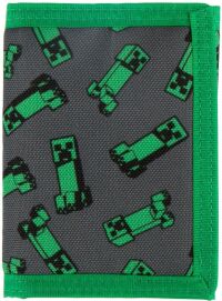 Кошелёк JINX Minecraft Creeper Crowd Tri Fold Wallet Green