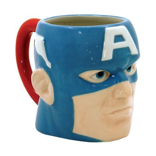 Чашка Avengers Captain America Head 15 oz. Molded Ceramic Mug 