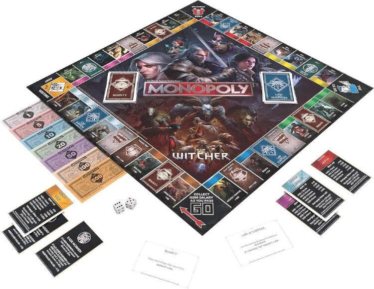 Монополия настольная игра The Witcher Monopoly Ведьмак USA