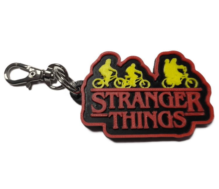 Брелок Stranger Things Очень странные дела Logo Keychain ABS пластик 4 см.