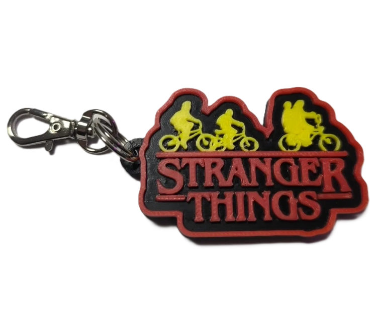 Брелок Stranger Things Дуже дивні справи Logo Keychain ABS пластик 4 см.