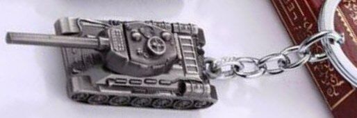Брелок World of Tanks - танк (цвет: никель)