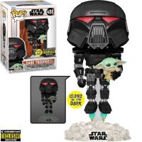 Фигурка Funko Star Wars Mandalorian Dark Trooper with Grogu фанко 488 Exclusive