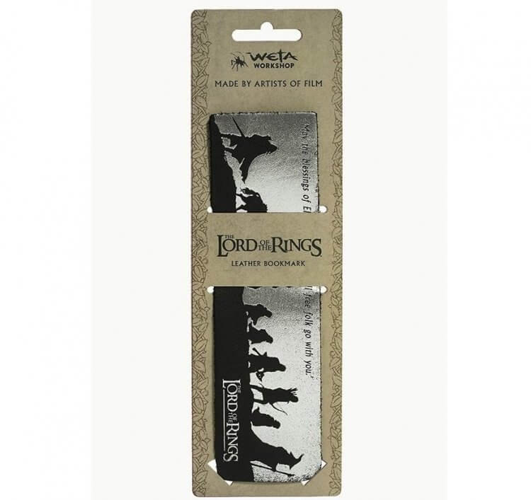 Закладка кожаная Властелин колец WETA Lord of The Rings: The Fellowship Silhouette (Leather Bookmark) 