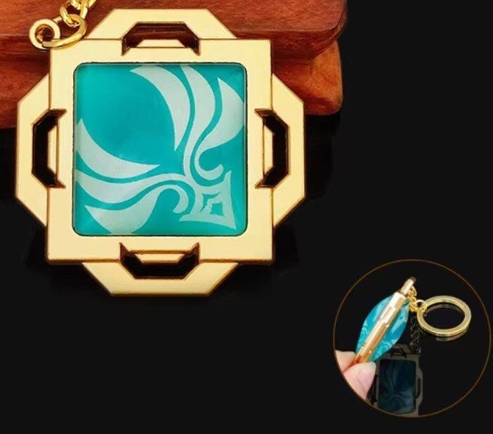 Брелок Genshin Impact Anime Keychain Геншин Импакт металл 5 см. №2