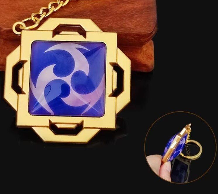 Брелок Genshin Impact Anime Keychain Геншин Импакт металл 5 см. №3