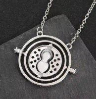 Кулон Harry Potter Маховик часу Гаррі Поттер (Time Turner Necklace) срібний